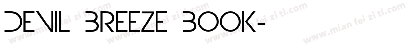 Devil Breeze Book字体转换